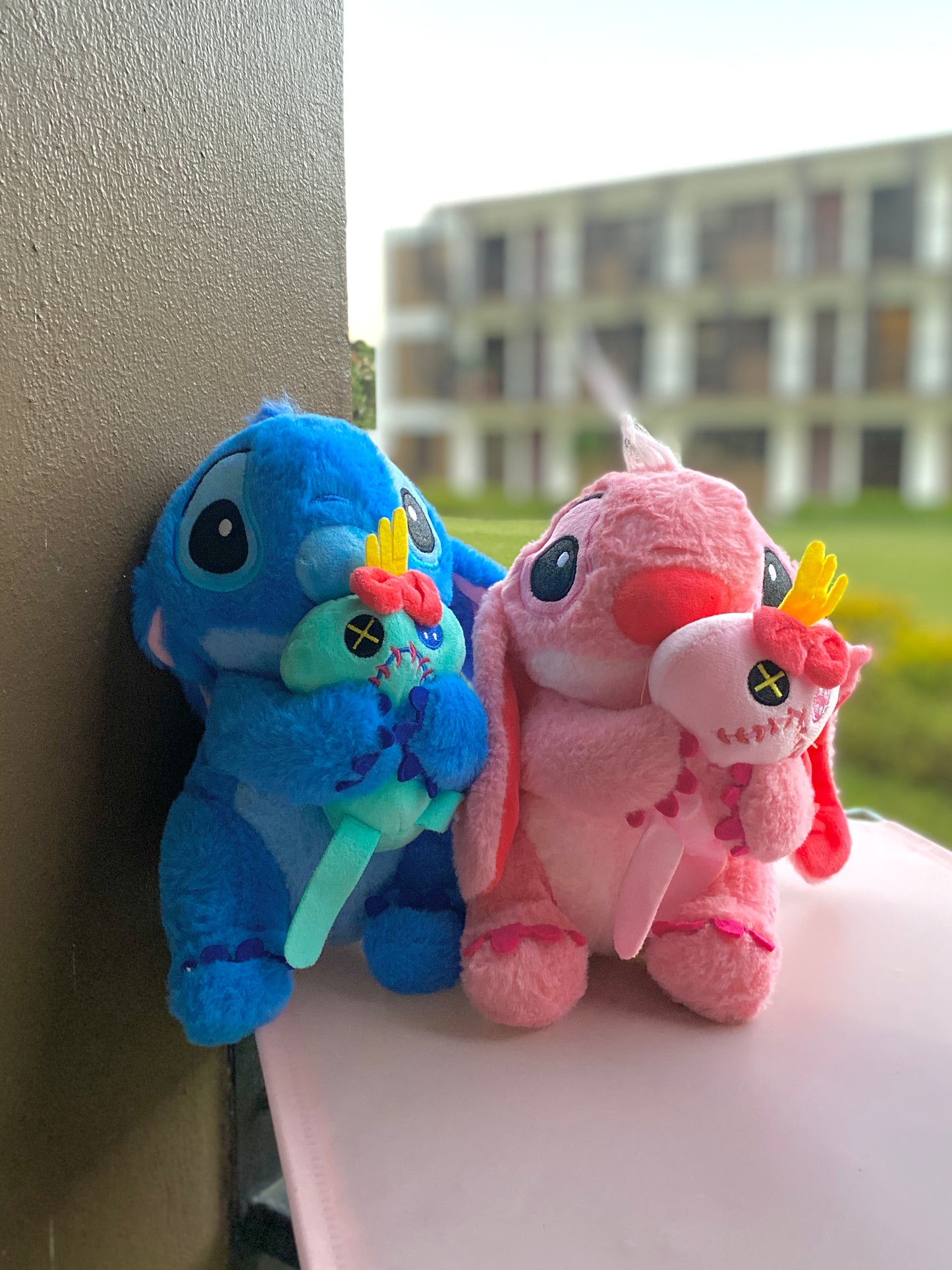 Peluche Stitch y Angel duo