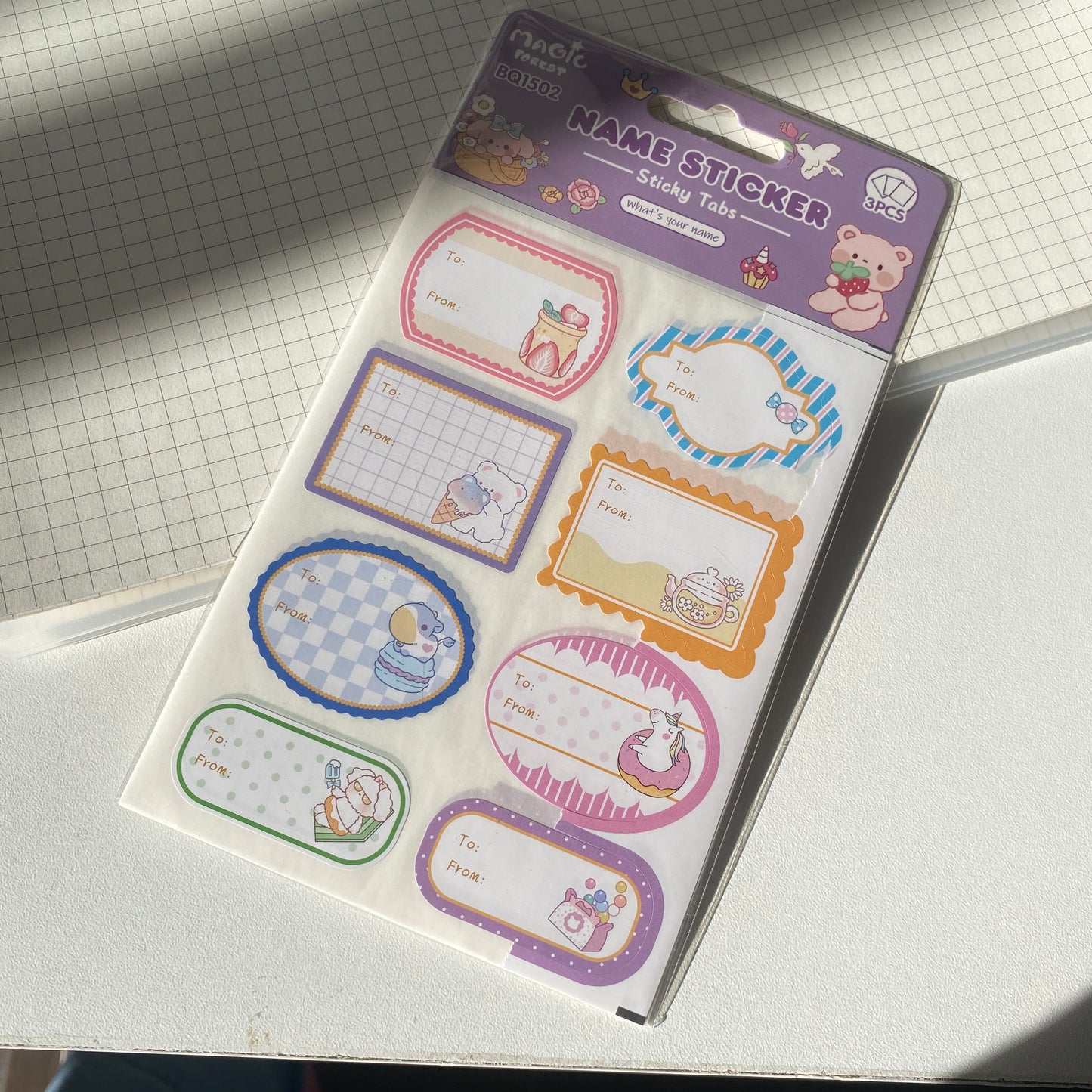 Sticky tabs -Name Sticker