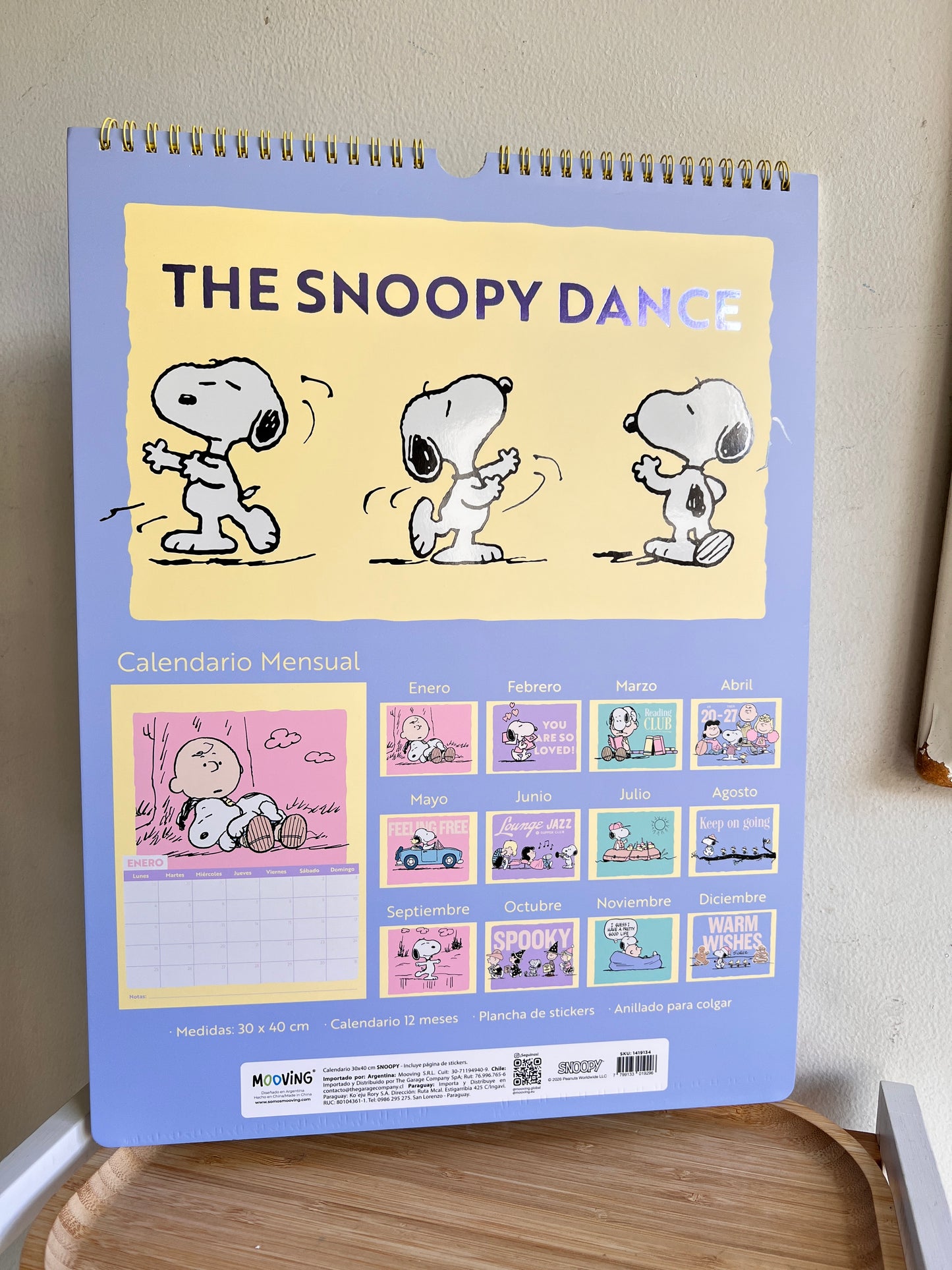 Calendario para pared 2027- Snoopy