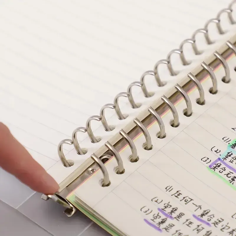 Binder notebook A5 semi transparente