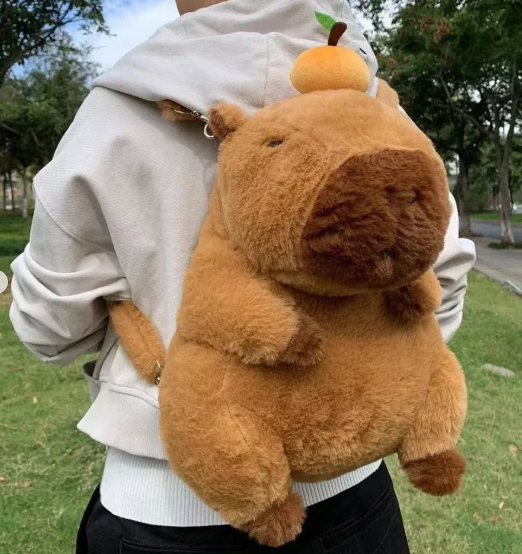 Peluche-Mochila Capibara