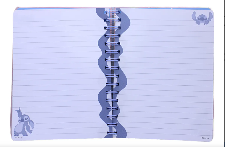 Libreta espiral A5 Stitch celeste