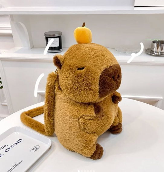 Peluche-Mochila Capibara