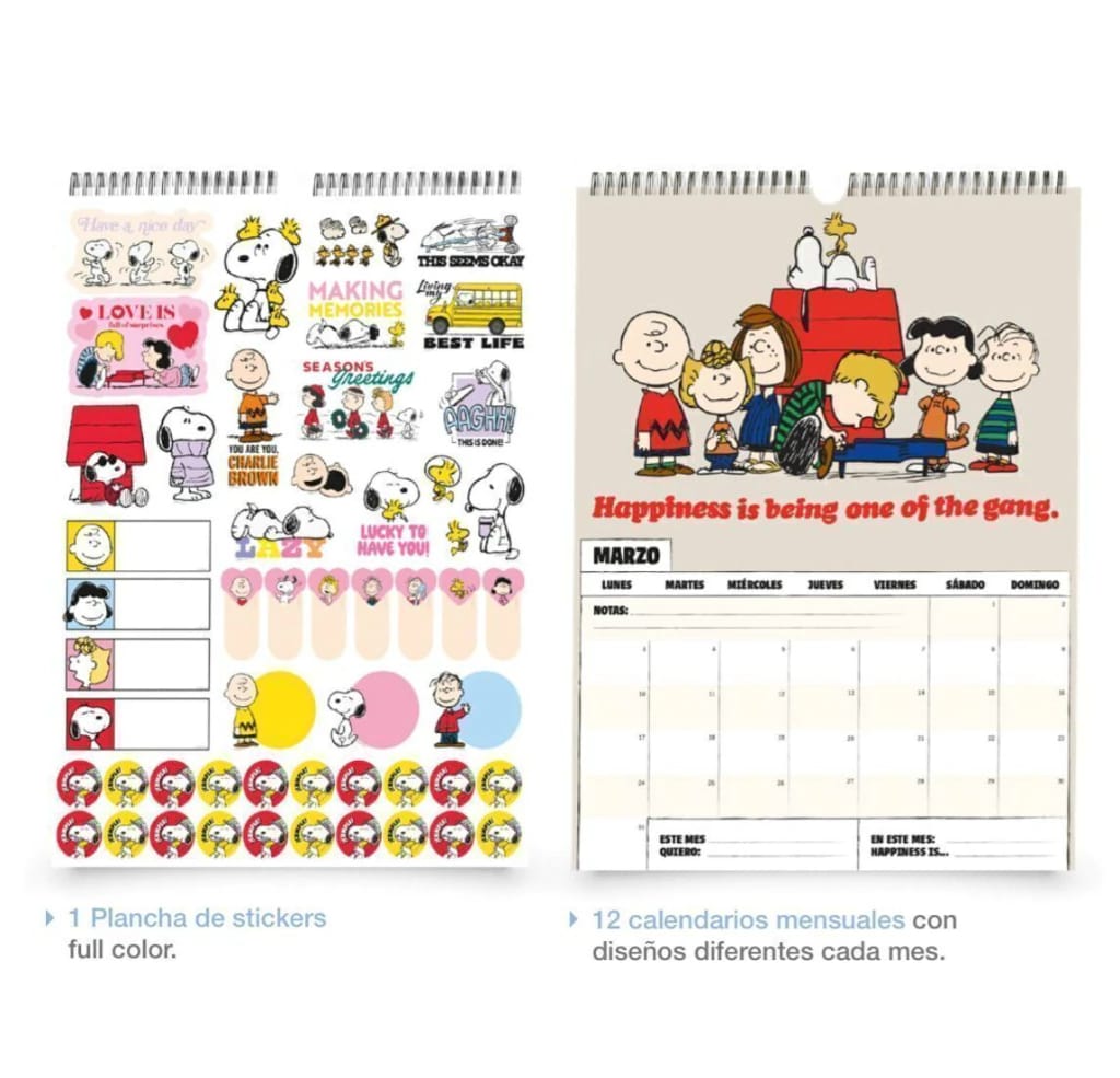 Calendario 2026 - Snoopy
