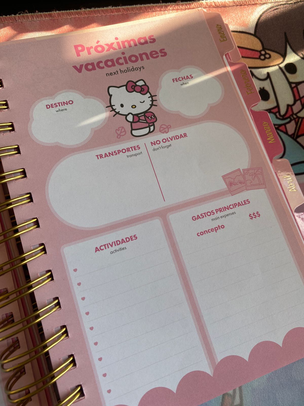 Agenda 2026 - Hello Kitty