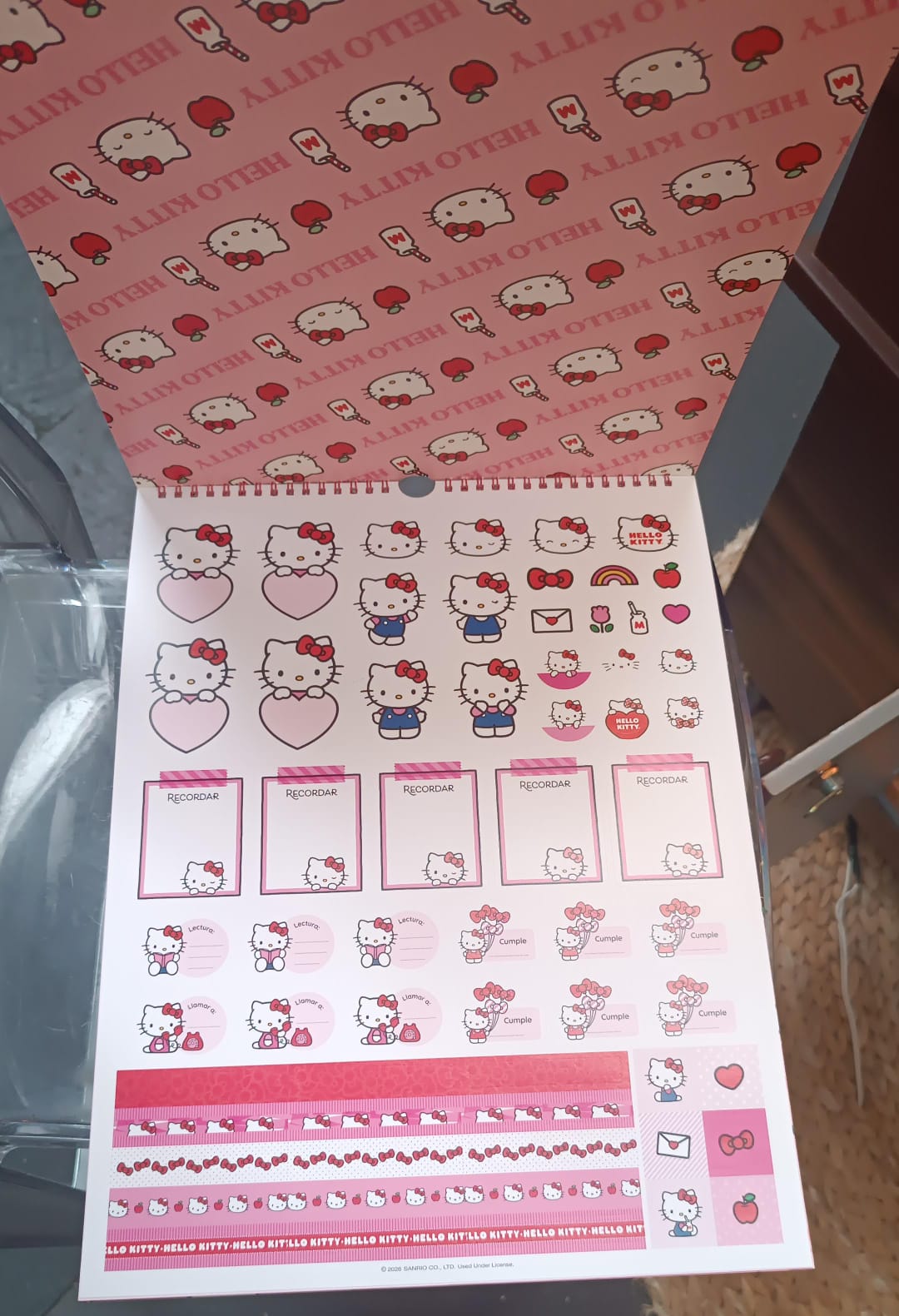 Calendario 2026 - Hello Kitty