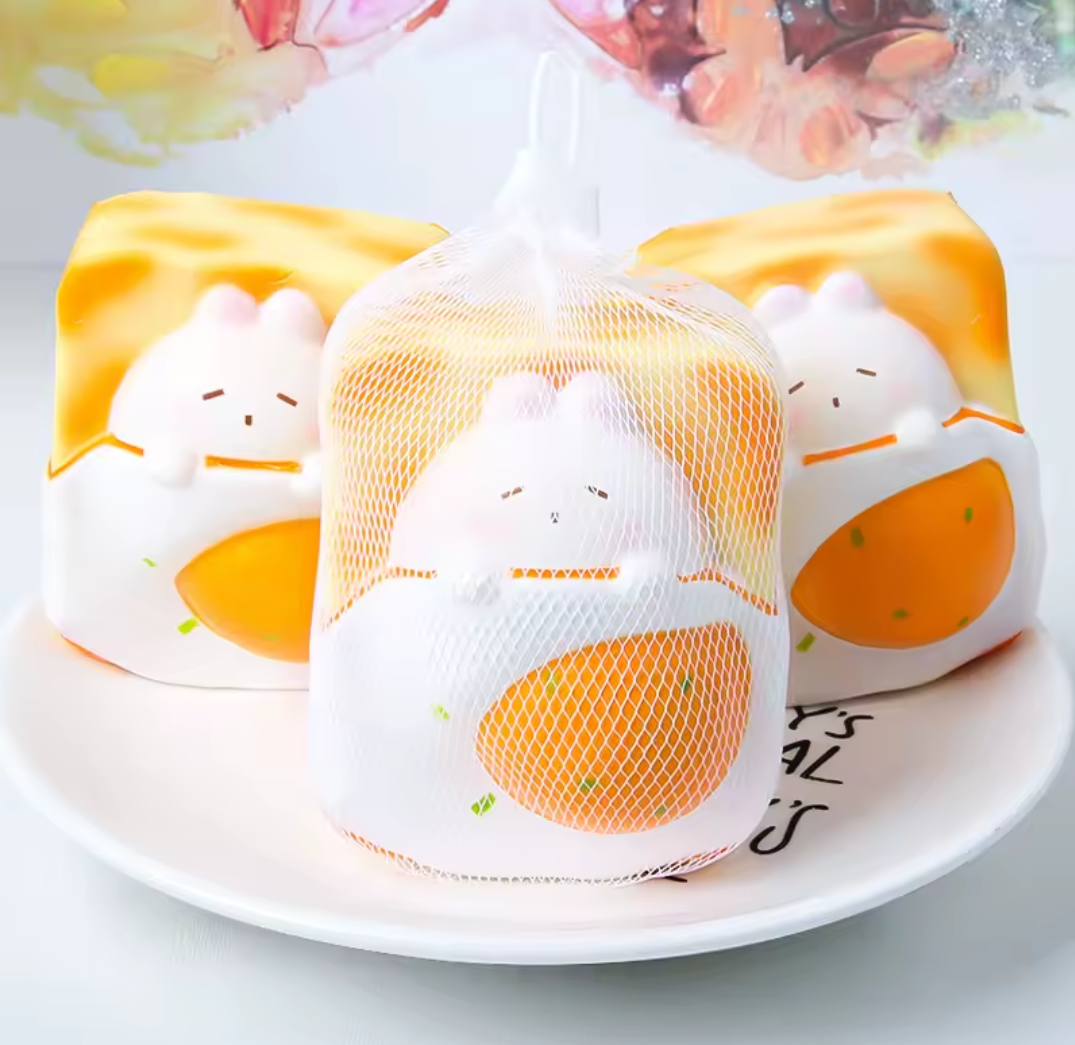 Squishy pan con huevo