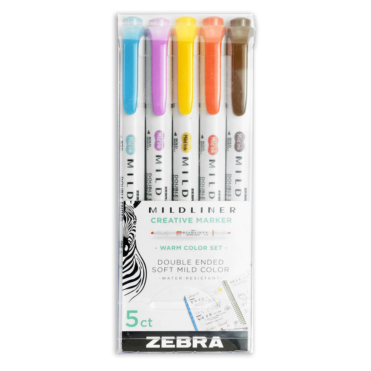 Marcador Zebra Mildliner warm set