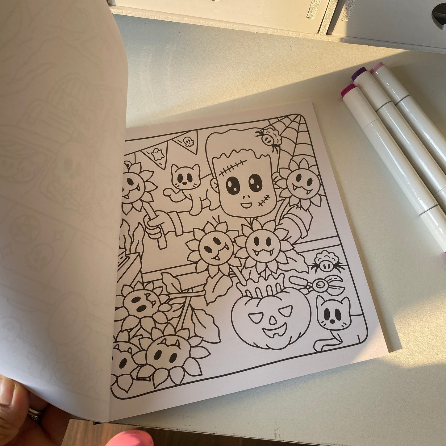 Libro para colorear-Spooky cute