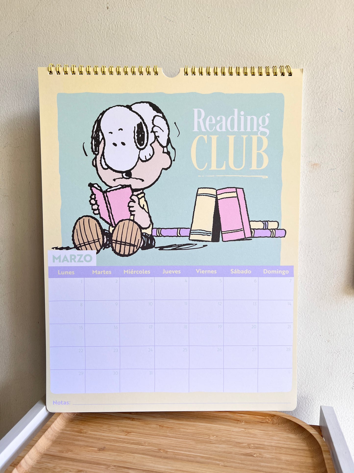 Calendario para pared 2027- Snoopy