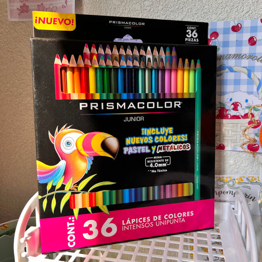 Crayon pastel y metalicos kit 36 colores prismacolor