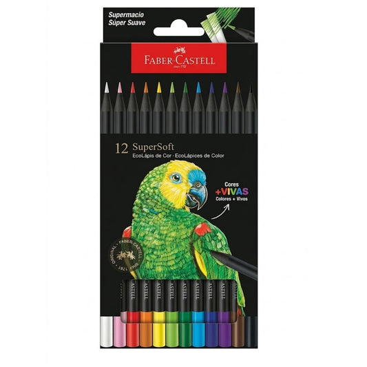 Crayon Faber Castell supersoft colores vivos