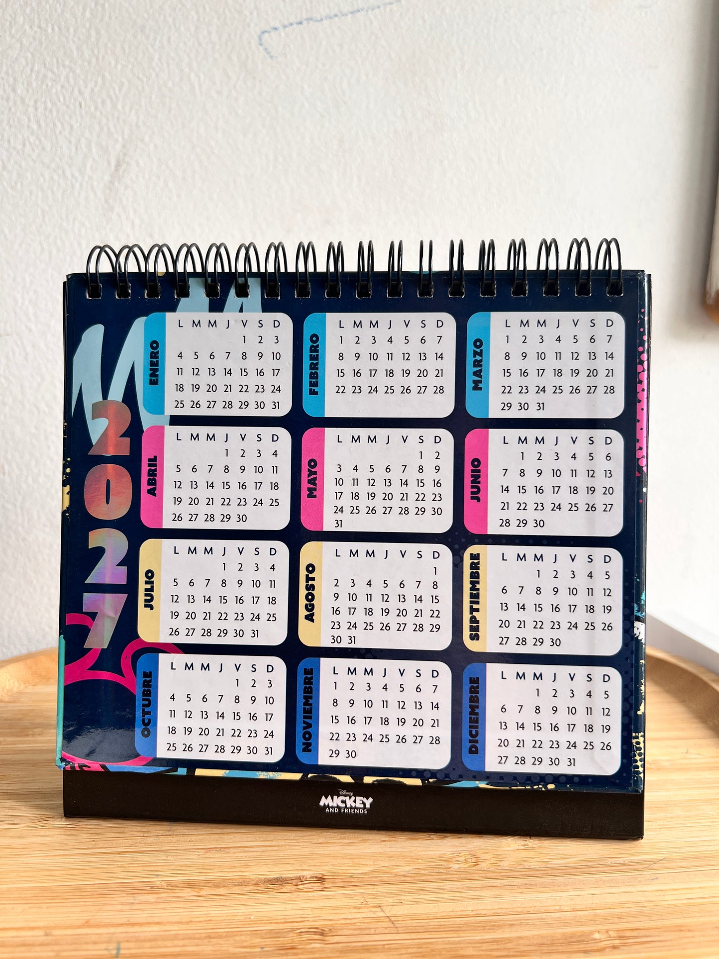 Calendario para escritorio Mickey Mouse 2027