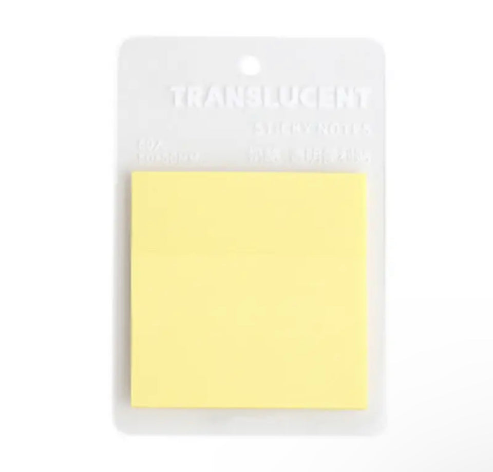 Sticky clear note mini pastel