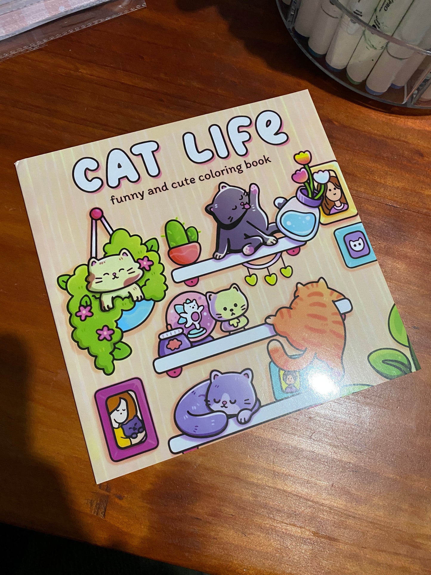Libro para colorear- Cat life