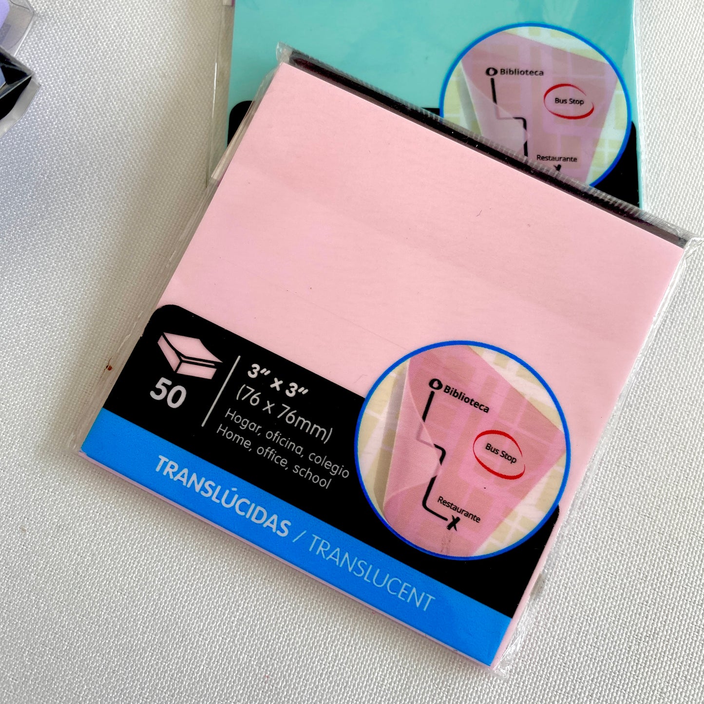 Sticky notes transparente