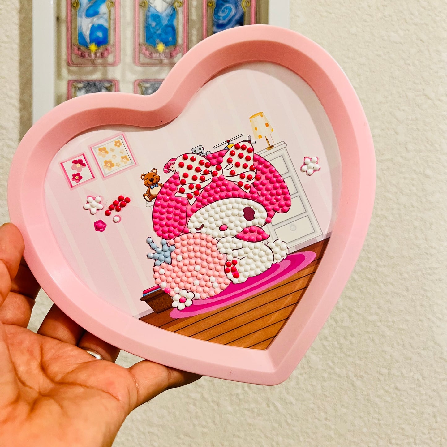 Diamond painting Sanrio corazaón aleatorio