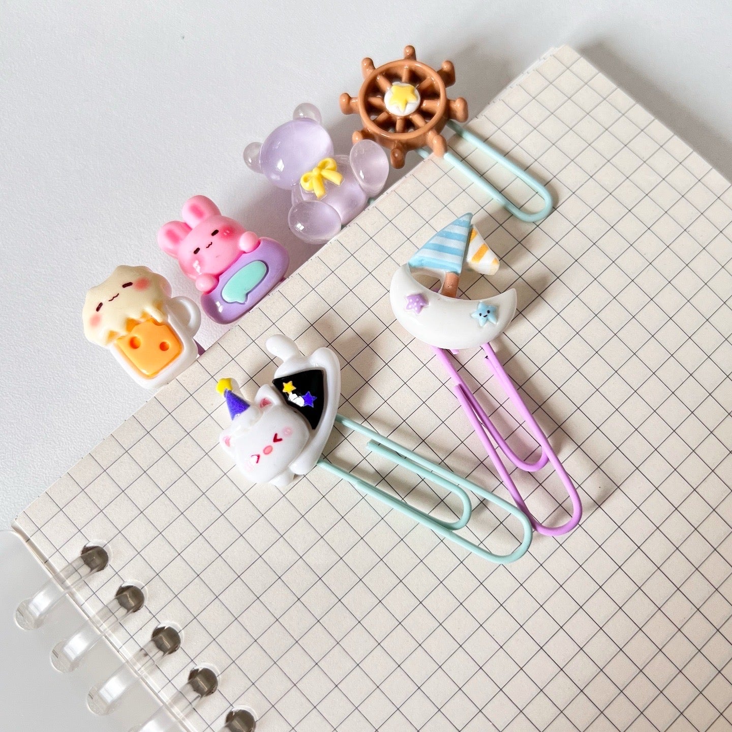 Clips kawaii 3D decorativo