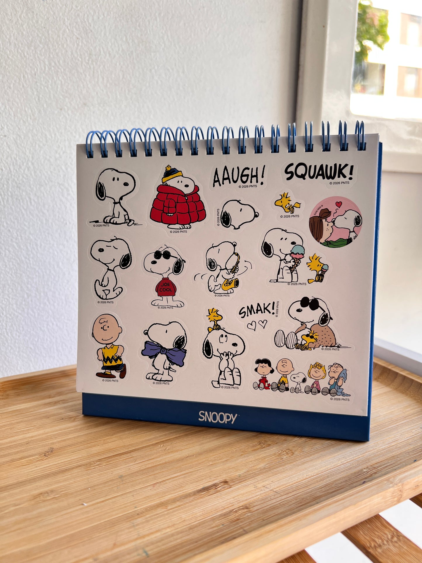 Calendario para escritorio Snoopy 2027