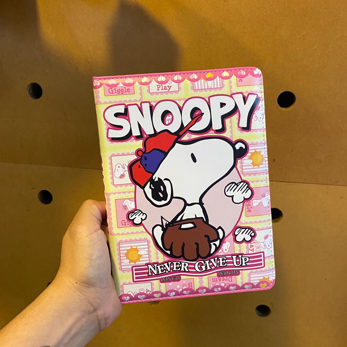 Libreta Acolchada Snoopy béisbol