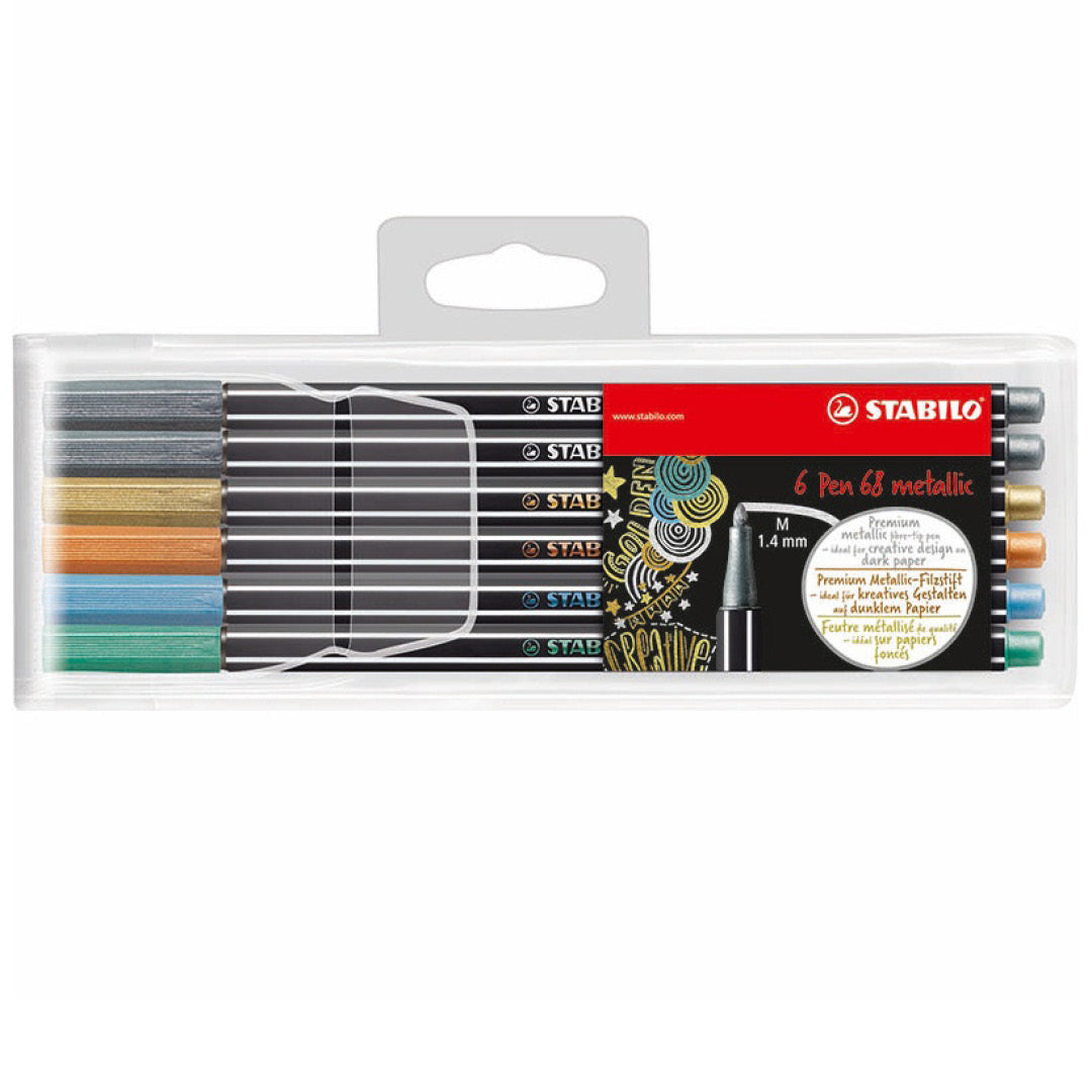 Marcador Stabilo pen 68 metálico