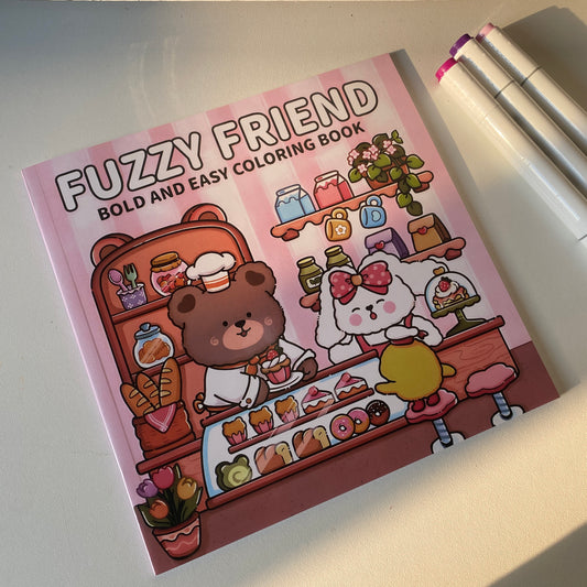 Libro para colorear -Fuzzy Friend