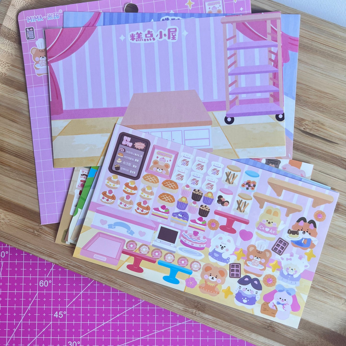 Stickers con escenarios Bunny