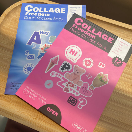 Sticker book collage