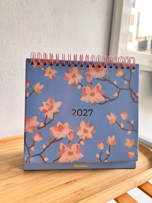 Calendario para escritorio cerezo 2027
