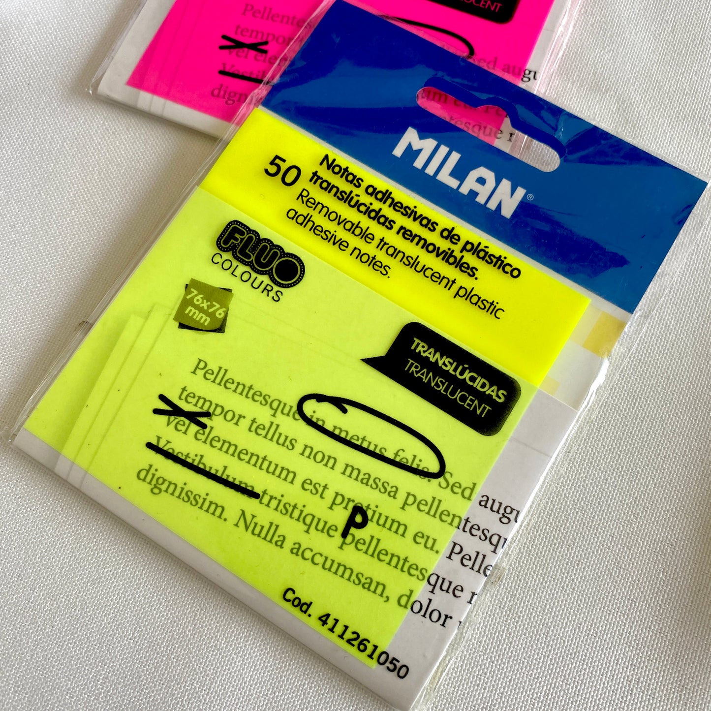 Sticky note Milan -Transaparentes