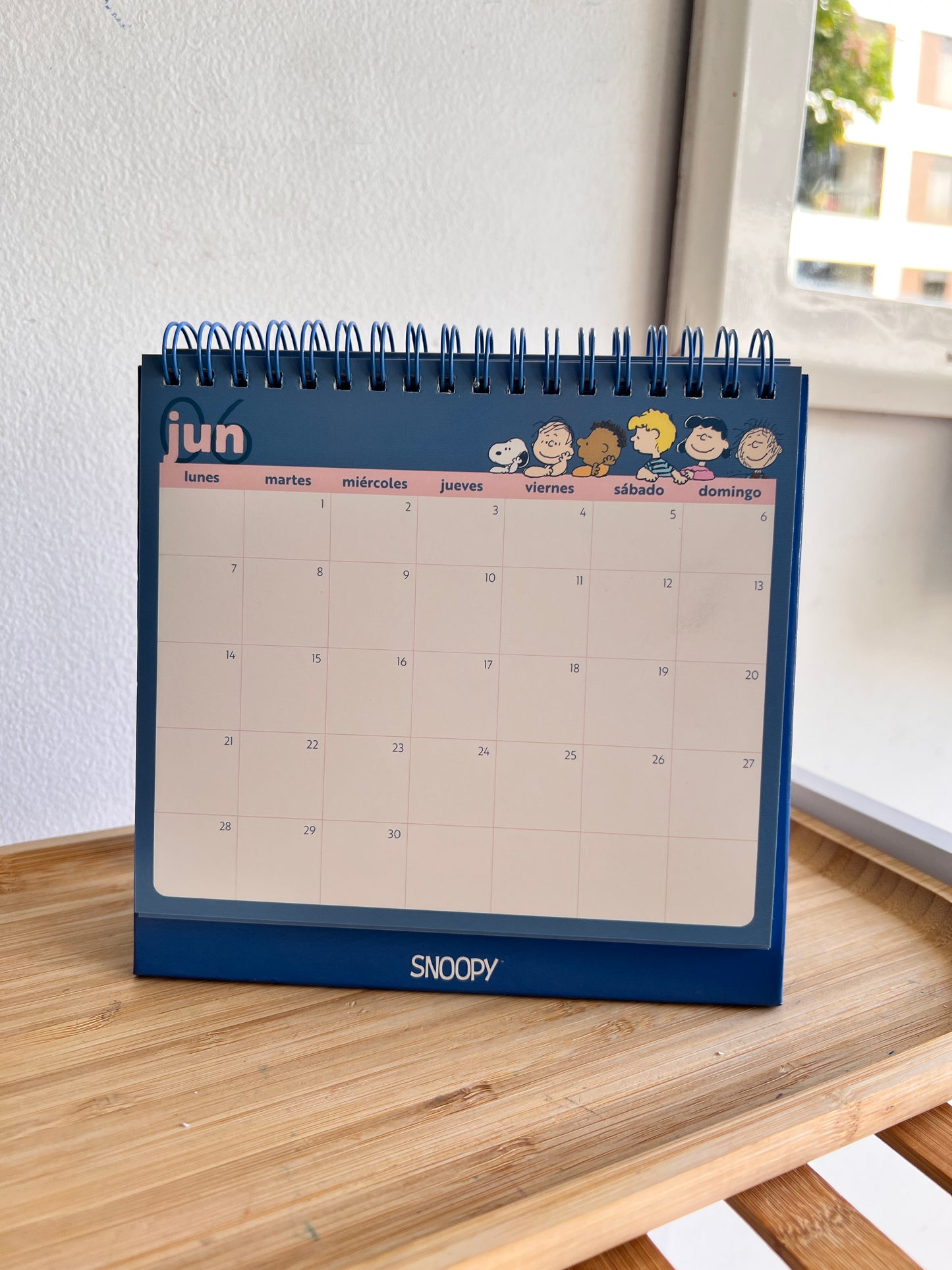 Calendario para escritorio Snoopy 2027