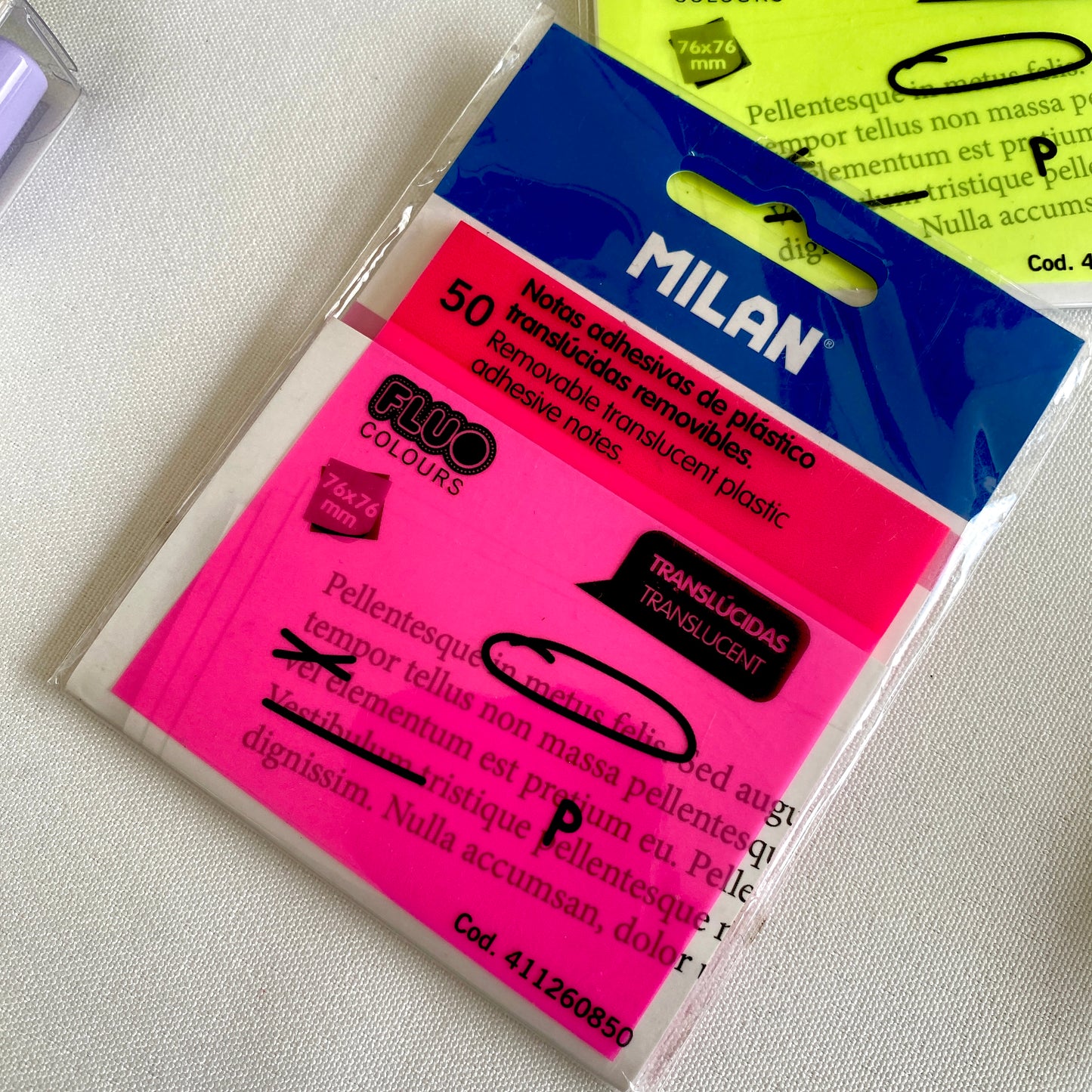 Sticky note Milan -Transaparentes