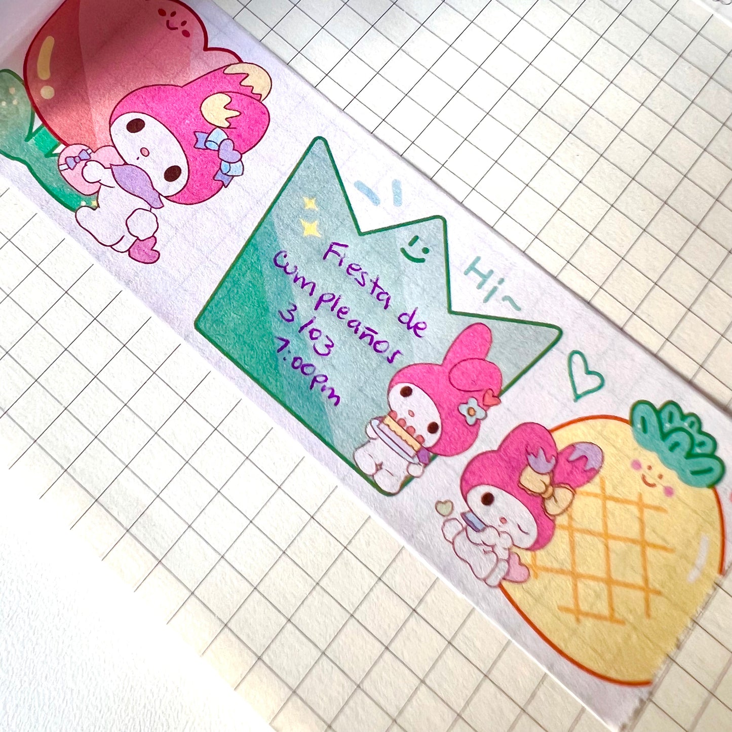 Washi tape Sanrio aleatorio mate