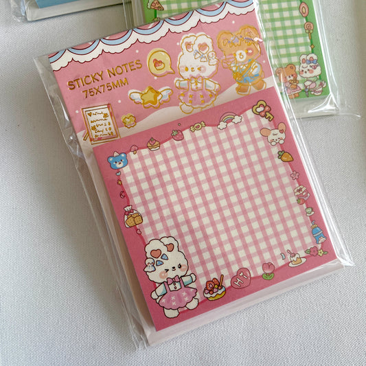 Sticky note - conejo rosado