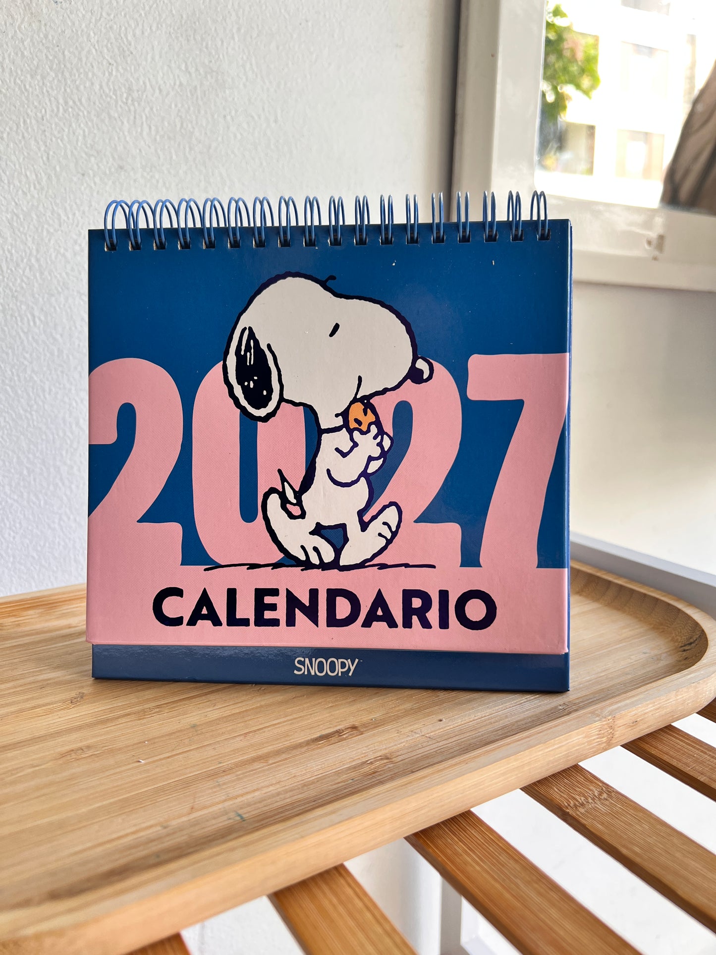 Calendario para escritorio Snoopy 2027
