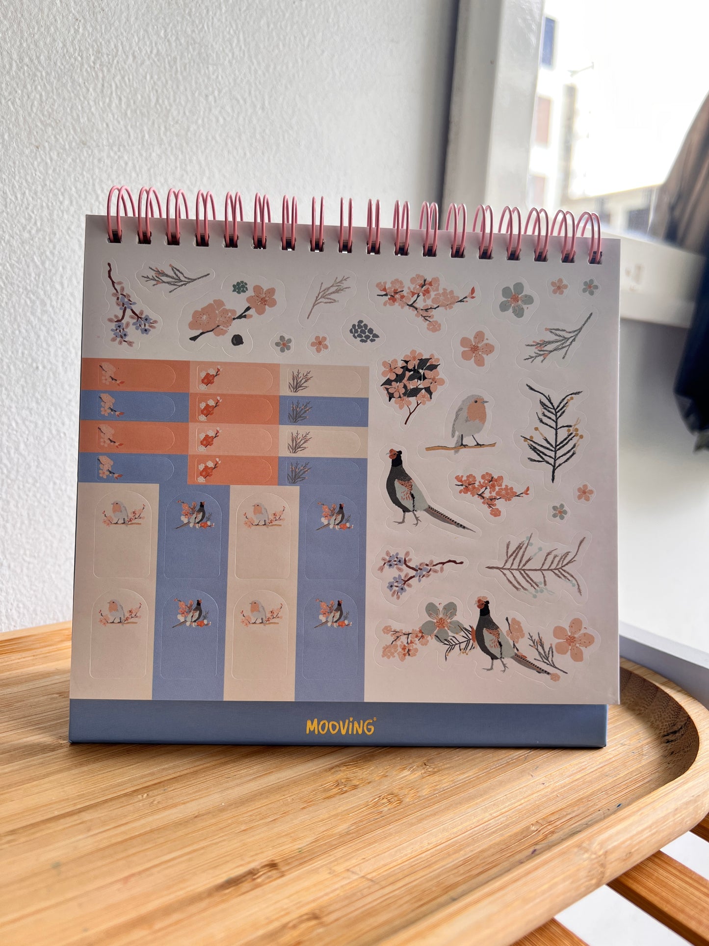 Calendario para escritorio cerezo 2027