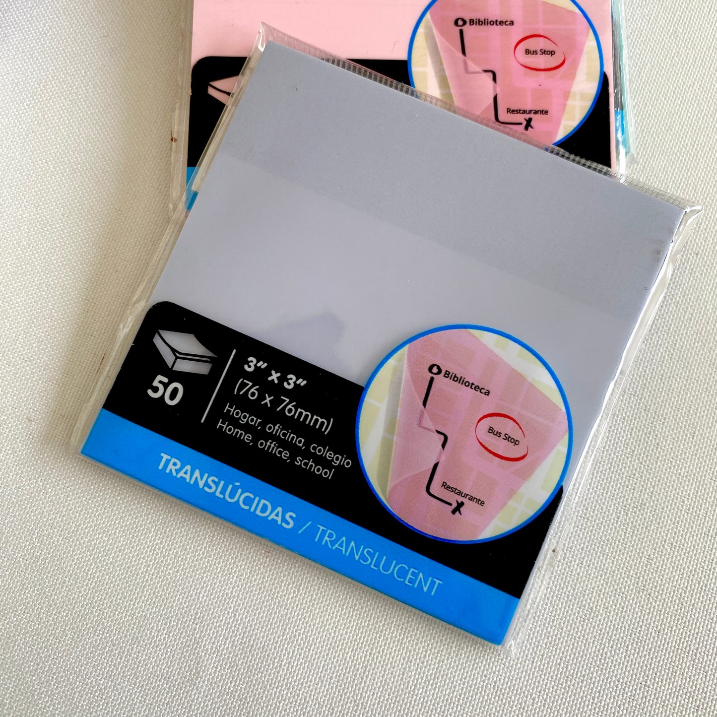 Sticky notes transparente