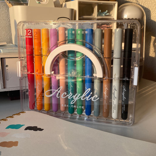 Marcadores Acrílicos - 12 colores