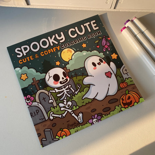 Libro para colorear-Spooky cute