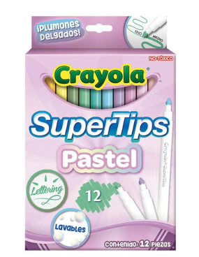 Crayola Super Tips pastel 12pcs