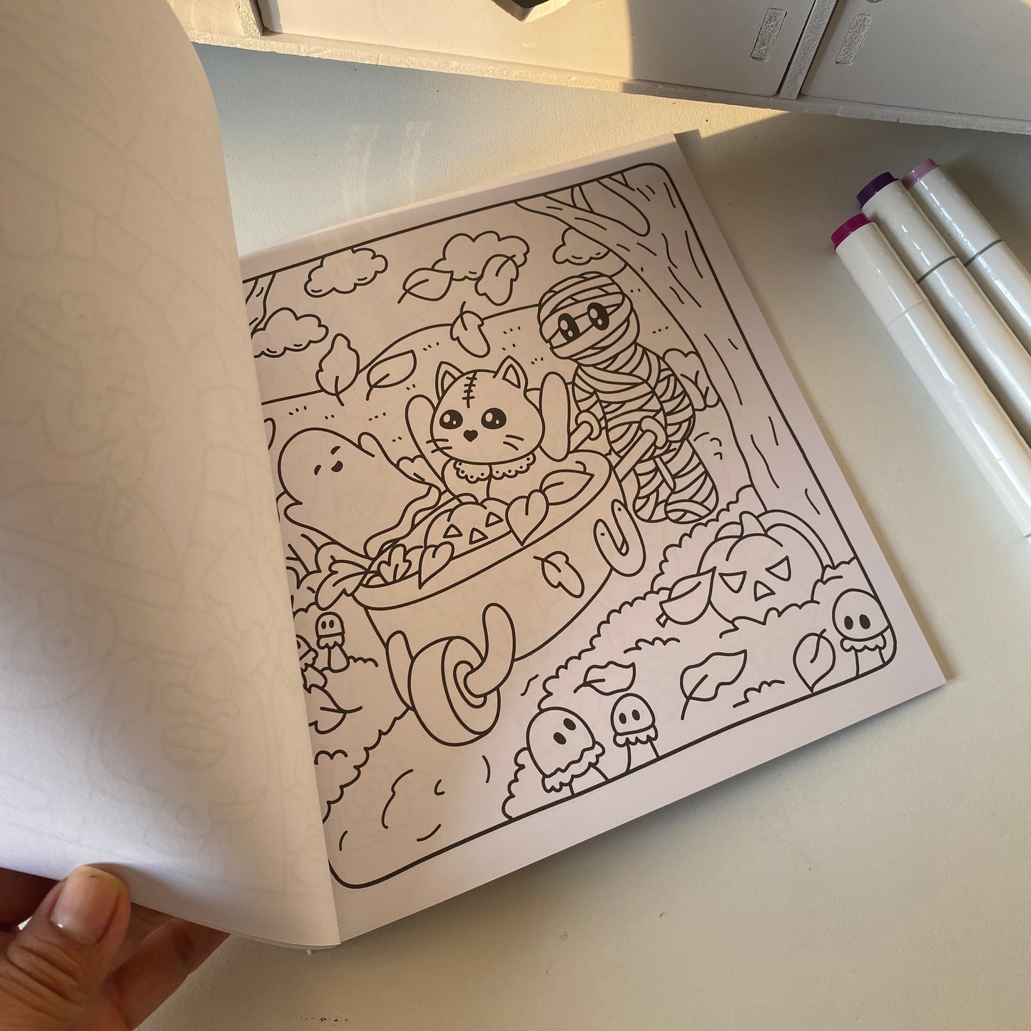 Libro para colorear-Spooky cute