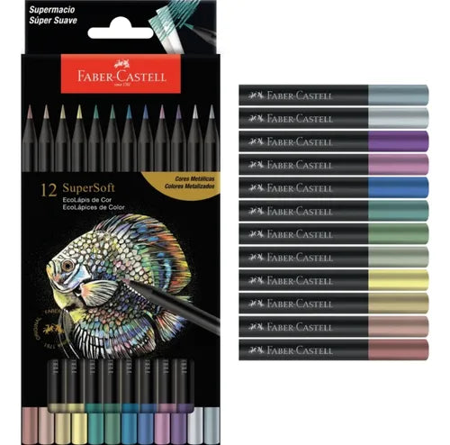 Crayon Faber Castell super soft - métalico