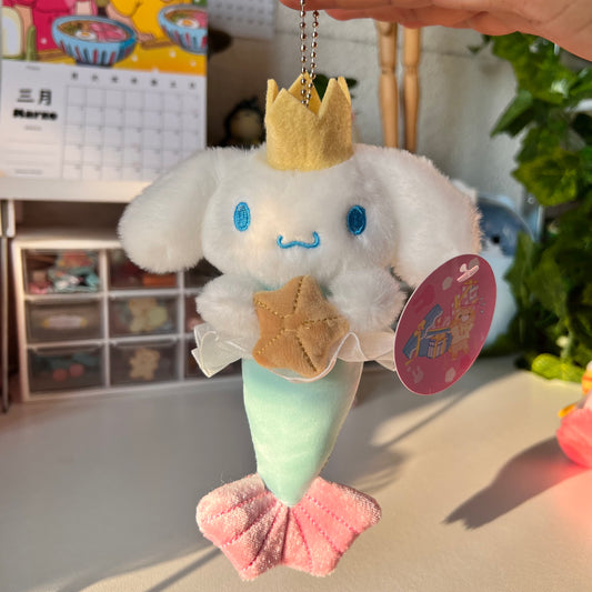 Llavero peluche cinnamoroll sirena