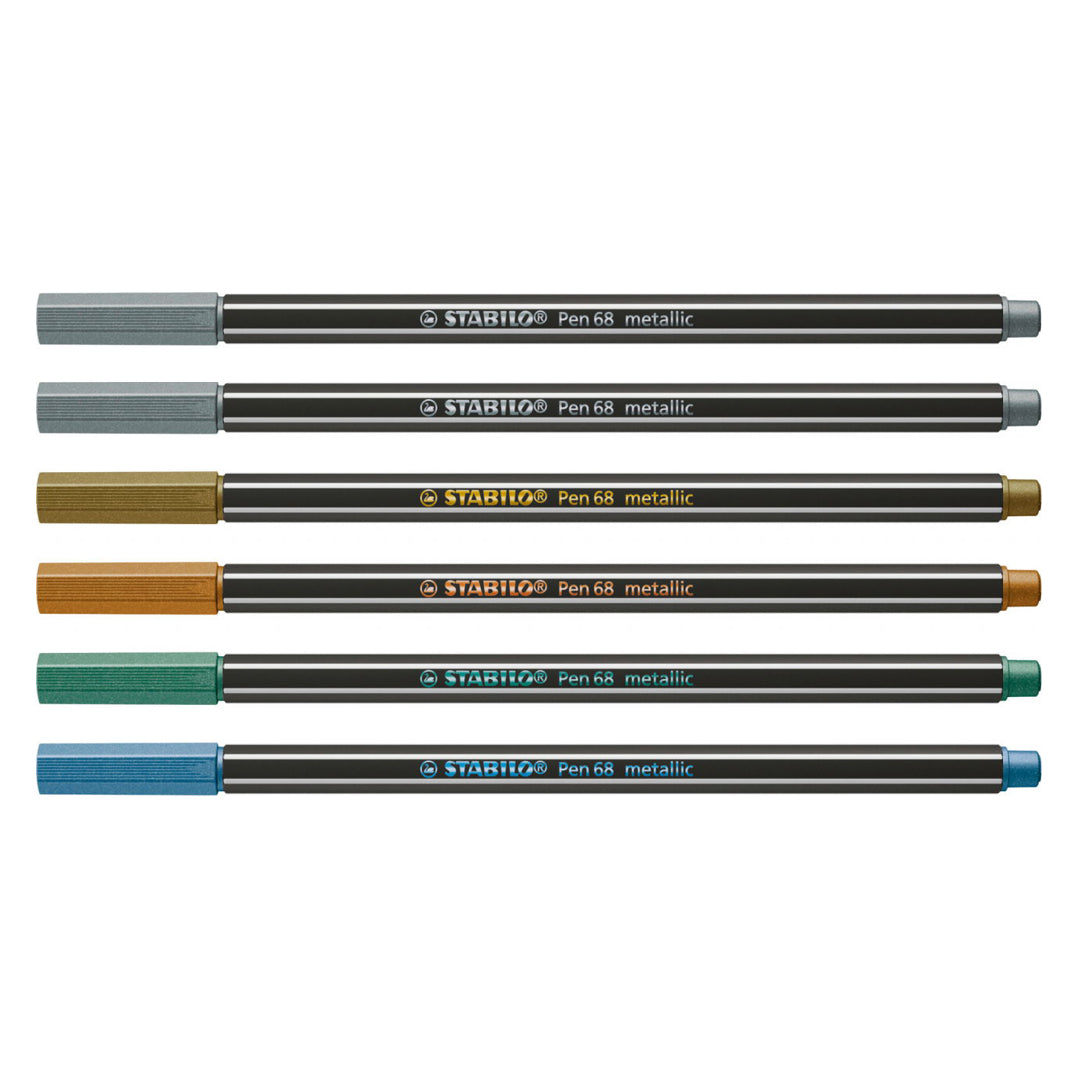Marcador Stabilo pen 68 metálico