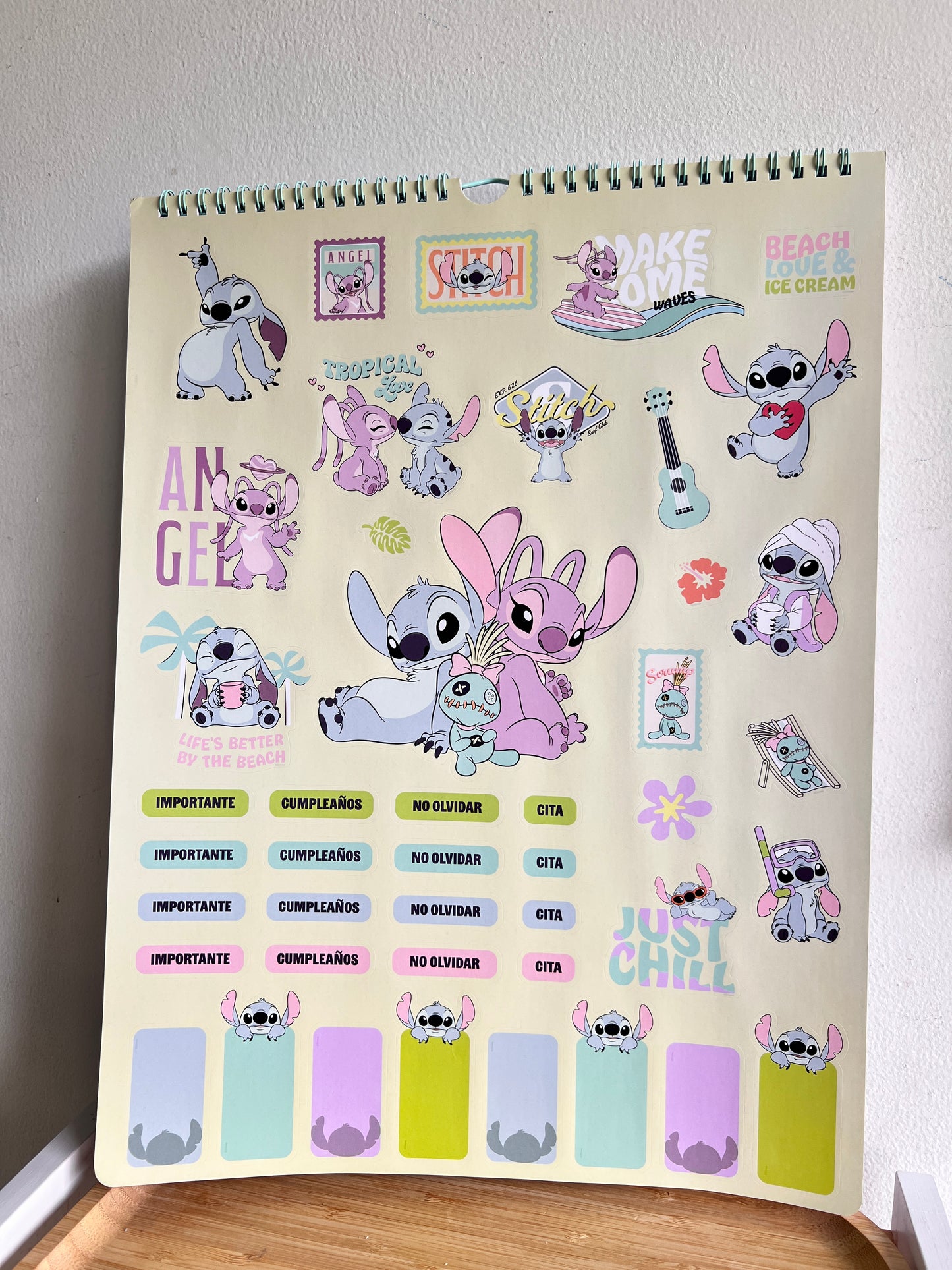 Calendario para pared 2027- STITCH