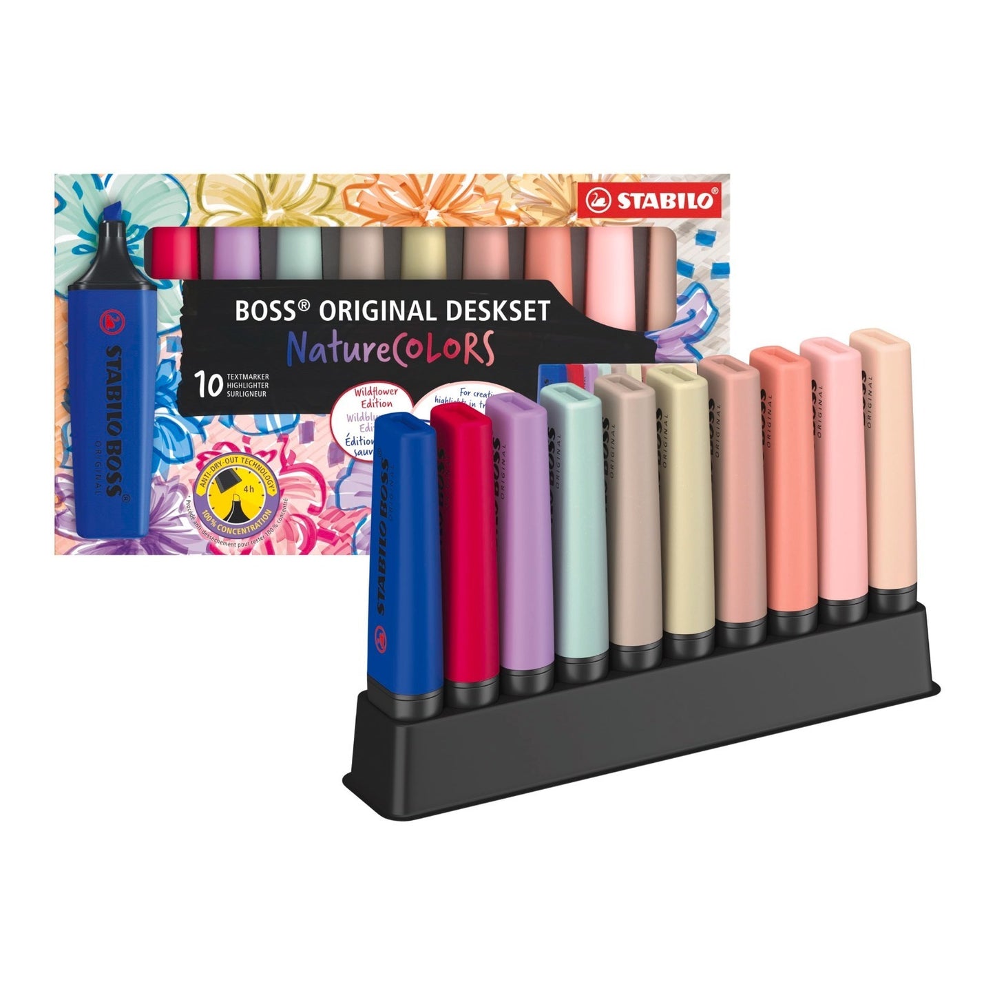 Resaltador Stabilo Boss Nature colors desk