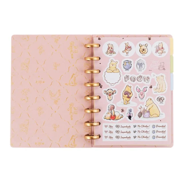 Libreta Winnie Pooh sistema de discos