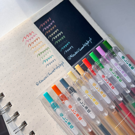 Lapiceros gel colores claros