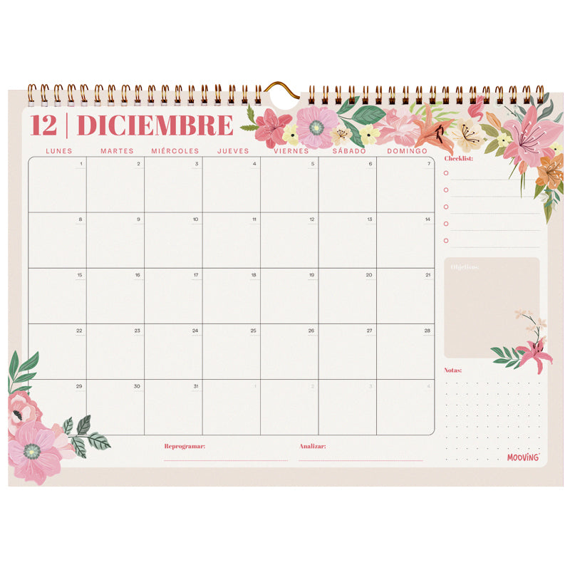 Calendario floral 2025